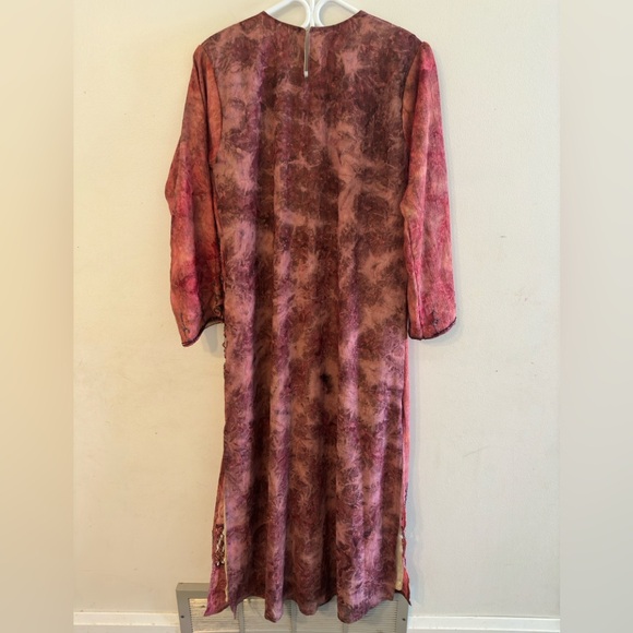 Tie Dye Beaded Jalabiya/ Kaftan Dress - Picture 11 of 12